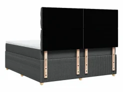 Clicnbuy Base De Cama De Láminas|Somier - 180X200Cm|Cama box spring con colchón tela oscuro 180x200 cm