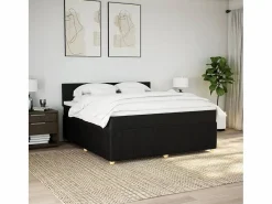 Clicnbuy Base De Cama De Láminas|Somier - 180X200Cm|Cama box spring con colchón tela 180x200 cm