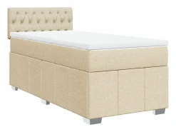 Cama box spring con colchón tela color 90x190 cm^Clicnbuy Hot