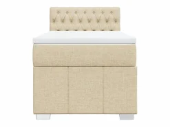 Cama box spring con colchón tela color 90x190 cm^Clicnbuy Hot