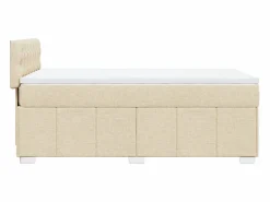 Cama box spring con colchón tela color 90x190 cm^Clicnbuy Hot