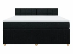Cama box spring con colchón tela 180x200 cm^Clicnbuy Discount
