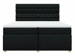 Cama box spring con colchón tela 200x200 cm^Clicnbuy Best