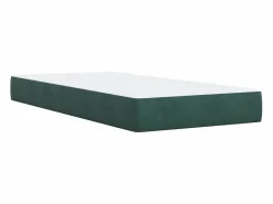 Clicnbuy Somier - 90X190Cm|Cama box spring con colchón terciopelo oscuro 90x190 cm