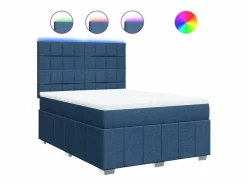 Cama box spring con colchón tela 160x200 cm^Clicnbuy Hot