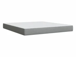 Clicnbuy Cama box spring con colchón tela claro 180x200 cm Gris Hot