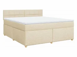 Clicnbuy Base De Cama De Láminas|Cama box spring con colchón tela color 180x200 cm