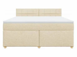 Clicnbuy Base De Cama De Láminas|Cama box spring con colchón tela color 180x200 cm