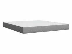 Clicnbuy Somier - 180X200Cm|Cama box spring con colchón tela claro 180x200 cm
