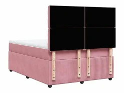 Clicnbuy Base De Cama De Láminas|Cama box spring con colchón terciopelo 160x200 cm