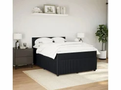 Clicnbuy Base De Cama De Láminas|Somier - 140X190Cm|Cama box spring con colchón terciopelo 140x190 cm