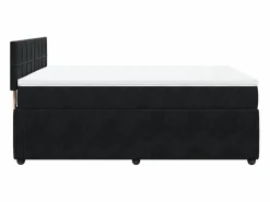 Clicnbuy Base De Cama De Láminas|Somier - 140X190Cm|Cama box spring con colchón terciopelo 140x190 cm