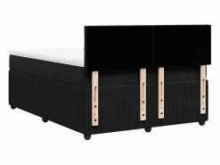 Clicnbuy Base De Cama De Láminas|Somier - 140X190Cm|Cama box spring con colchón terciopelo 140x190 cm