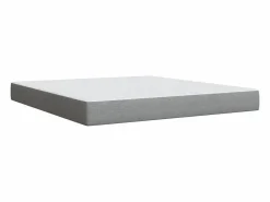 Clicnbuy Somier - 180X200Cm|Cama box spring con colchón tela claro 180x200 cm