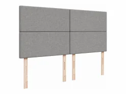 Clicnbuy Somier - 180X200Cm|Cama box spring con colchón tela claro 180x200 cm