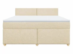 Clicnbuy Base De Cama De Láminas|Cama box spring con colchón tela color 180x200 cm