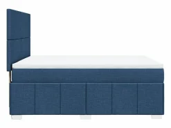 Cama box spring con colchón tela 140x200 cm^Clicnbuy New
