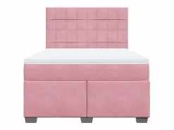 Clicnbuy Base De Cama De Láminas|Cama box spring con colchón terciopelo 160x200 cm