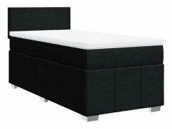 Clicnbuy Somier - 90X190Cm|Cama box spring con colchón tela 90x190 cm