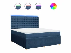 Cama box spring con colchón tela 180x200 cm^Clicnbuy Clearance
