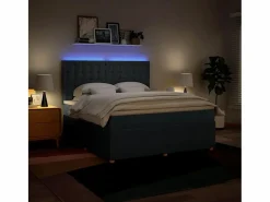 Cama box spring con colchón tela 180x200 cm^Clicnbuy Clearance