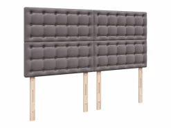Clicnbuy Base De Cama De Láminas|Cama box spring con colchón cuero sintético 180x200 cm