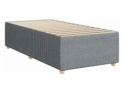 Clicnbuy Base De Cama De Láminas|Cama box spring con colchón tela claro 80x200 cm