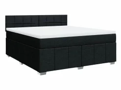 Clicnbuy Somier - 180X200Cm|Cama box spring con colchón tela 180x200 cm