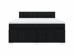 Clicnbuy Somier - 180X200Cm|Cama box spring con colchón tela 180x200 cm