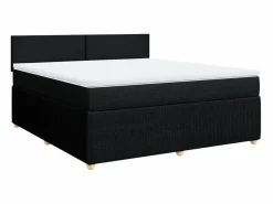 Clicnbuy Somier - 180X200Cm|Cama box spring con colchón tela 180x200 cm