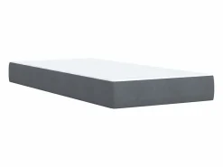 Clicnbuy Somier - 90X190Cm|Cama box spring con colchón terciopelo oscuro 90x190 cm