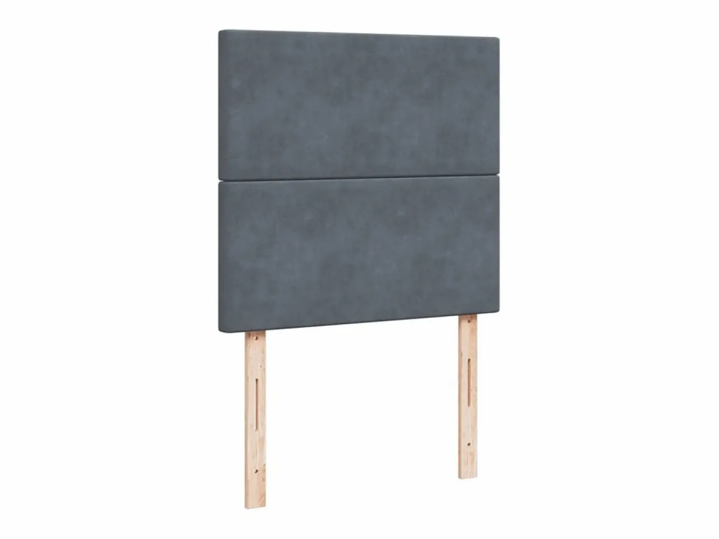 Clicnbuy Somier - 90X190Cm|Cama box spring con colchón terciopelo oscuro 90x190 cm