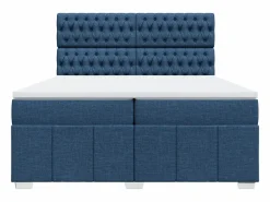 Clicnbuy Base De Cama De Láminas|Cama box spring con colchón tela 200x200 cm