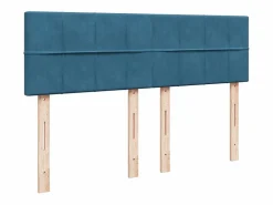 Cama box spring con colchón terciopelo 160x200 cm^Clicnbuy New