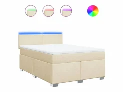 Clicnbuy Base De Cama De Láminas|Cama box spring con colchón tela color 160x200 cm