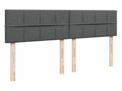Clicnbuy Somier - 180X200Cm|Cama box spring con colchón tela oscuro 180x200 cm