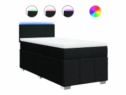Clicnbuy Somier - 90X190Cm|Cama box spring con colchón tela 90x190 cm