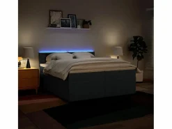 Clicnbuy Base De Cama De Láminas|Cama box spring con colchón tela 200x200 cm