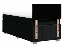 Clicnbuy Somier - 90X190Cm|Cama box spring con colchón tela 90x190 cm