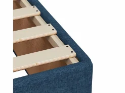 Clicnbuy Cama box spring con colchón tela 180x200 cm Azul New