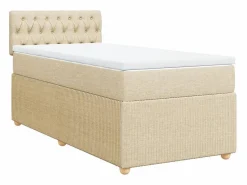 Cama box spring con colchón tela color 90x200 cm^Clicnbuy Clearance