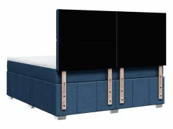 Cama box spring con colchón tela 180x200 cm^Clicnbuy New