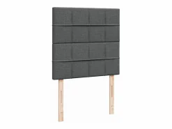 Cama box spring con colchón tela oscuro 90x190 cm^Clicnbuy Sale