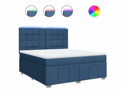 Cama box spring con colchón tela 180x200 cm^Clicnbuy Online