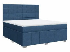 Cama box spring con colchón tela 180x200 cm^Clicnbuy Online