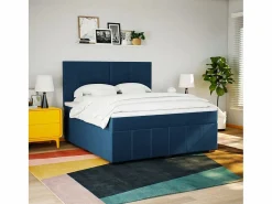 Cama box spring con colchón tela 180x200 cm^Clicnbuy Online