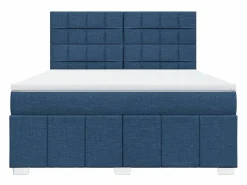 Cama box spring con colchón tela 180x200 cm^Clicnbuy Online