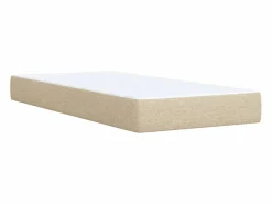 Cama box spring con colchón tela color 90x190 cm^Clicnbuy