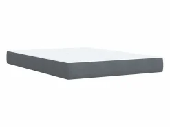 Clicnbuy Somier - 140X190Cm|Cama box spring con colchón terciopelo oscuro 140x190 cm