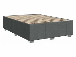 Clicnbuy Somier - 160X200Cm|Cama box spring con colchón tela oscuro 160x200 cm